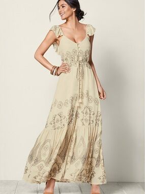 venus metallic crochet dress VENUS | Dresses | Metallic Crochet Dress Plus Size 3x